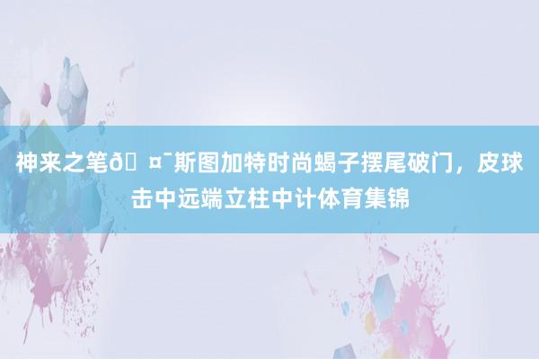 神来之笔🤯斯图加特时尚蝎子摆尾破门，皮球击中远端立柱中计体育集锦