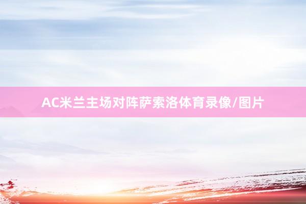 AC米兰主场对阵萨索洛体育录像/图片