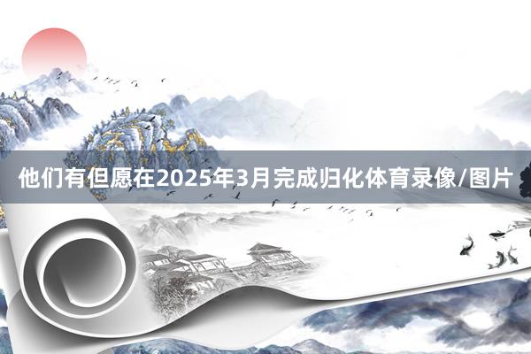 他们有但愿在2025年3月完成归化体育录像/图片