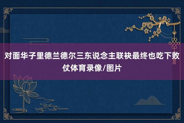对面华子里德兰德尔三东说念主联袂最终也吃下败仗体育录像/图片