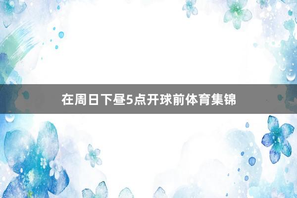 在周日下昼5点开球前体育集锦