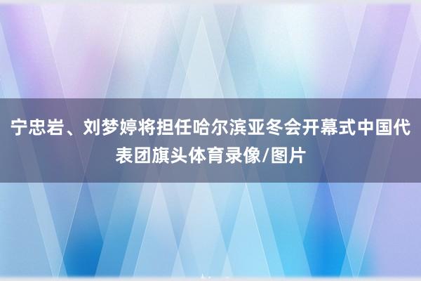 宁忠岩、刘梦婷将担任哈尔滨亚冬会开幕式中国代表团旗头体育录像/图片
