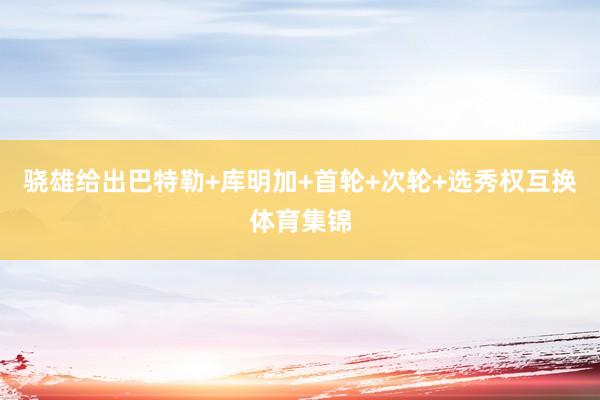 骁雄给出巴特勒+库明加+首轮+次轮+选秀权互换体育集锦