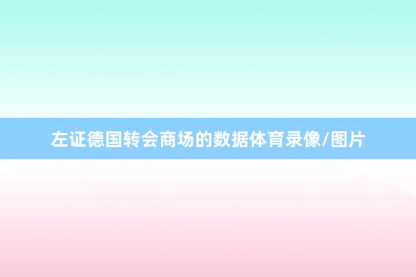 左证德国转会商场的数据体育录像/图片