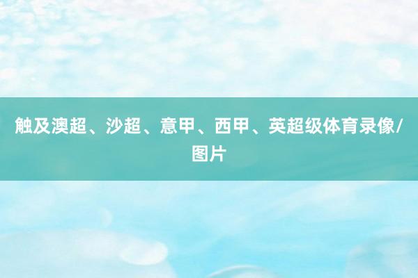 触及澳超、沙超、意甲、西甲、英超级体育录像/图片