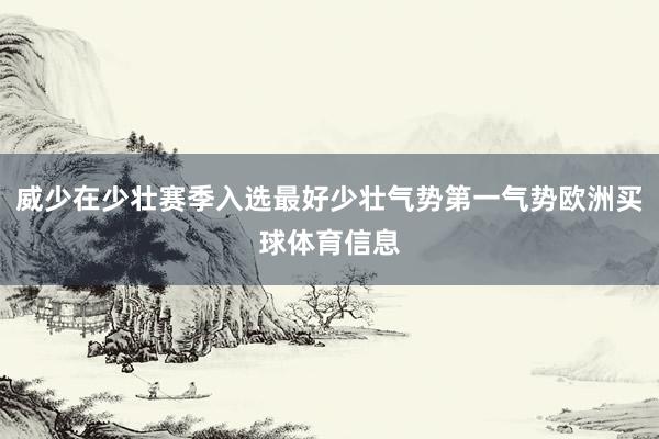 威少在少壮赛季入选最好少壮气势第一气势欧洲买球体育信息