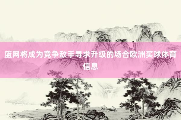 篮网将成为竞争敌手寻求升级的场合欧洲买球体育信息