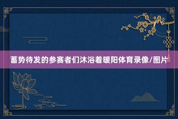 蓄势待发的参赛者们沐浴着暖阳体育录像/图片