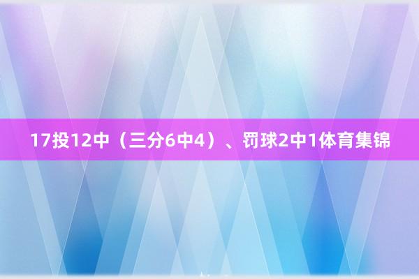 17投12中（三分6中4）、罚球2中1体育集锦