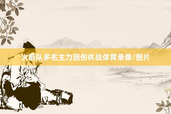 火箭队多名主力因伤休战体育录像/图片