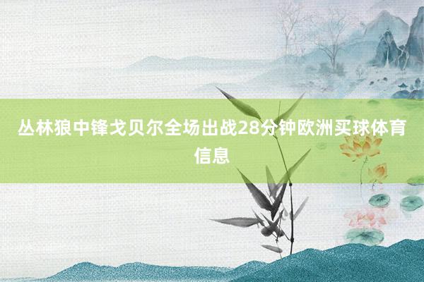 丛林狼中锋戈贝尔全场出战28分钟欧洲买球体育信息