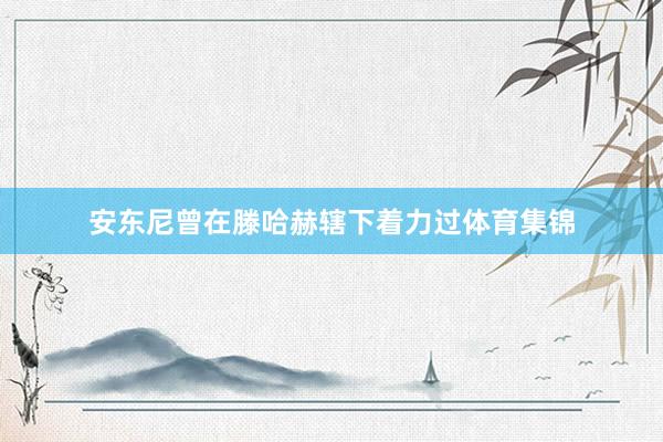 安东尼曾在滕哈赫辖下着力过体育集锦