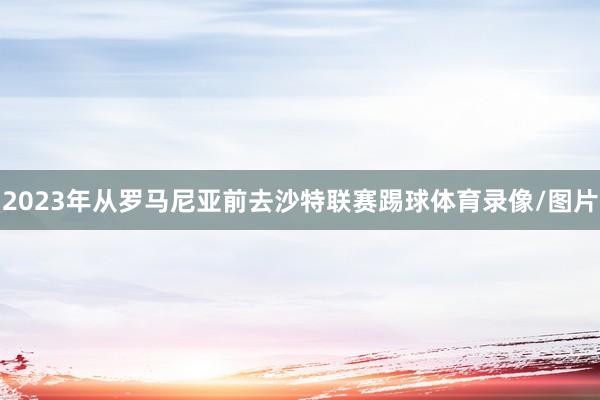 2023年从罗马尼亚前去沙特联赛踢球体育录像/图片