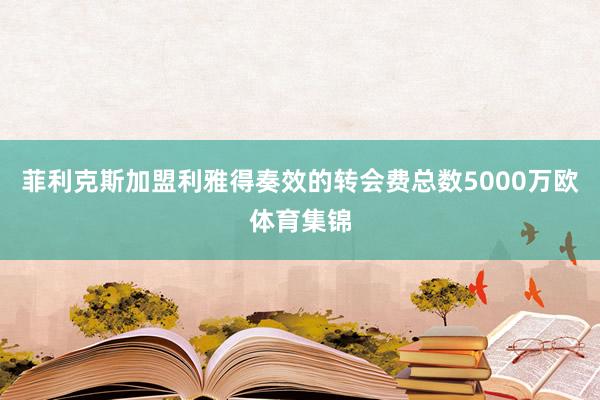 菲利克斯加盟利雅得奏效的转会费总数5000万欧体育集锦