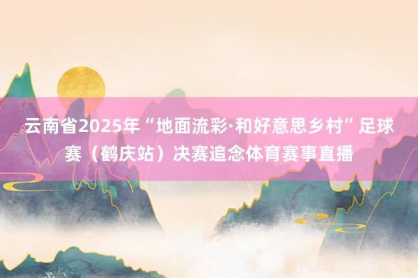 云南省2025年“地面流彩·和好意思乡村”足球赛（鹤庆站）决赛追念体育赛事直播