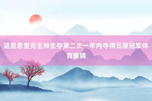 这是恩里克主帅生存第二次一年内夺得五座冠军体育集锦